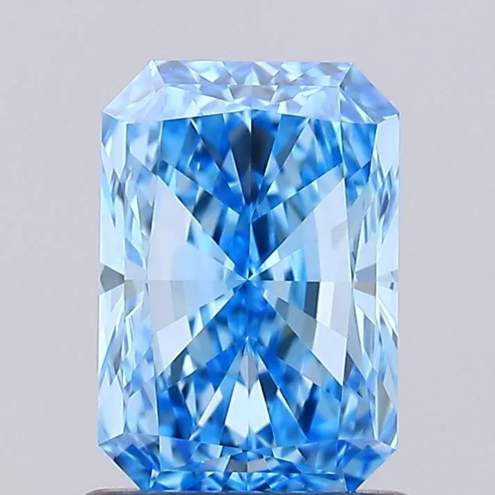 1.02ct RADIANT Fancy Vivid Blue VVS2 Coloured Lab diamond