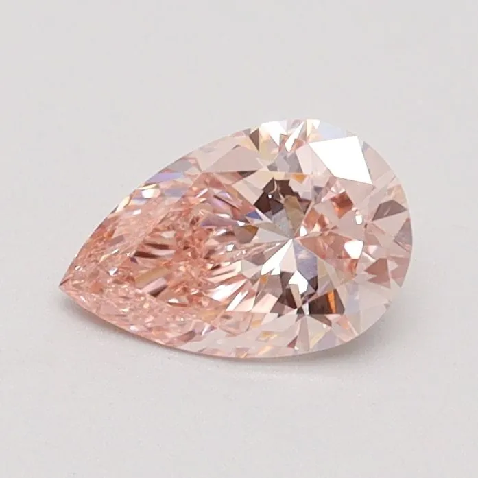 0.56ct PEAR Fancy Pink VVS2 Coloured Lab diamond