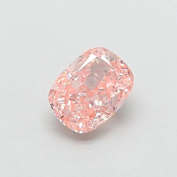 0.88ct CUSHION Fancy Intense Pink VS1 Coloured Lab diamond