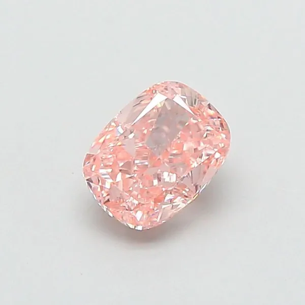 0.88ct CUSHION Fancy Intense Pink VS1 Coloured Lab diamond