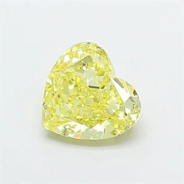 1.61ct HEART Fancy Intense Yellow VS1 Coloured Lab diamond