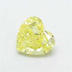 1.61ct HEART Fancy Intense Yellow VS1 Coloured Lab diamond