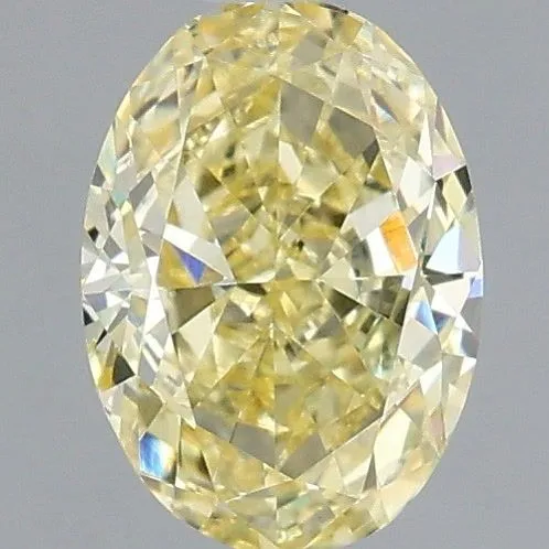 1.07ct OVAL Fancy Intense Yellow VVS2 Coloured Lab diamond