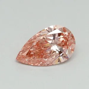 0.36ct PEAR Fancy Vivid Pink SI1 Coloured Lab diamond