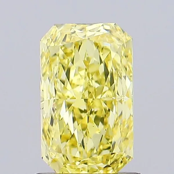 1ct RADIANT Fancy Intense Yellow VS2 Coloured Lab diamond