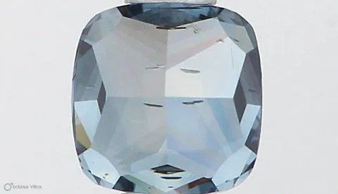 0.50ct CUSHION Fancy Vivid Blue SI1 Coloured Lab diamond