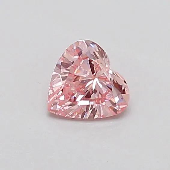 0.3ct HEART Fancy Intense Pink VS1 Coloured Lab diamond