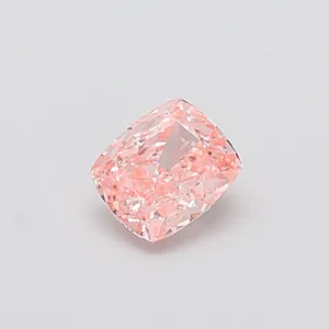 1.12ct CUSHION Fancy Vivid Pink VS2 Coloured Lab diamond