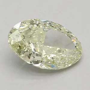 1.11ct OVAL Fancy Light Greenish Yellow VVS2 Coloured Lab diamond