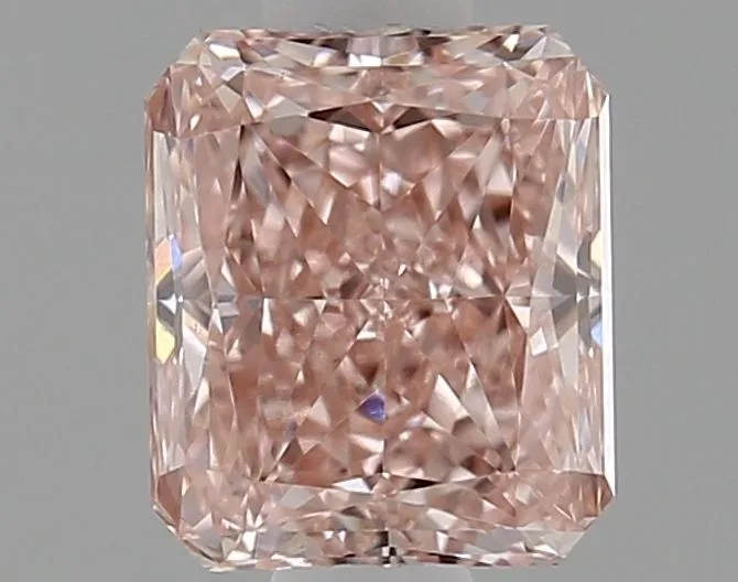 0.74ct RADIANT Fancy Vivid Pink VS1 Coloured Lab diamond