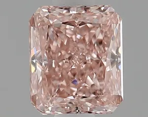 0.74ct RADIANT Fancy Vivid Pink VS1 Coloured Lab diamond