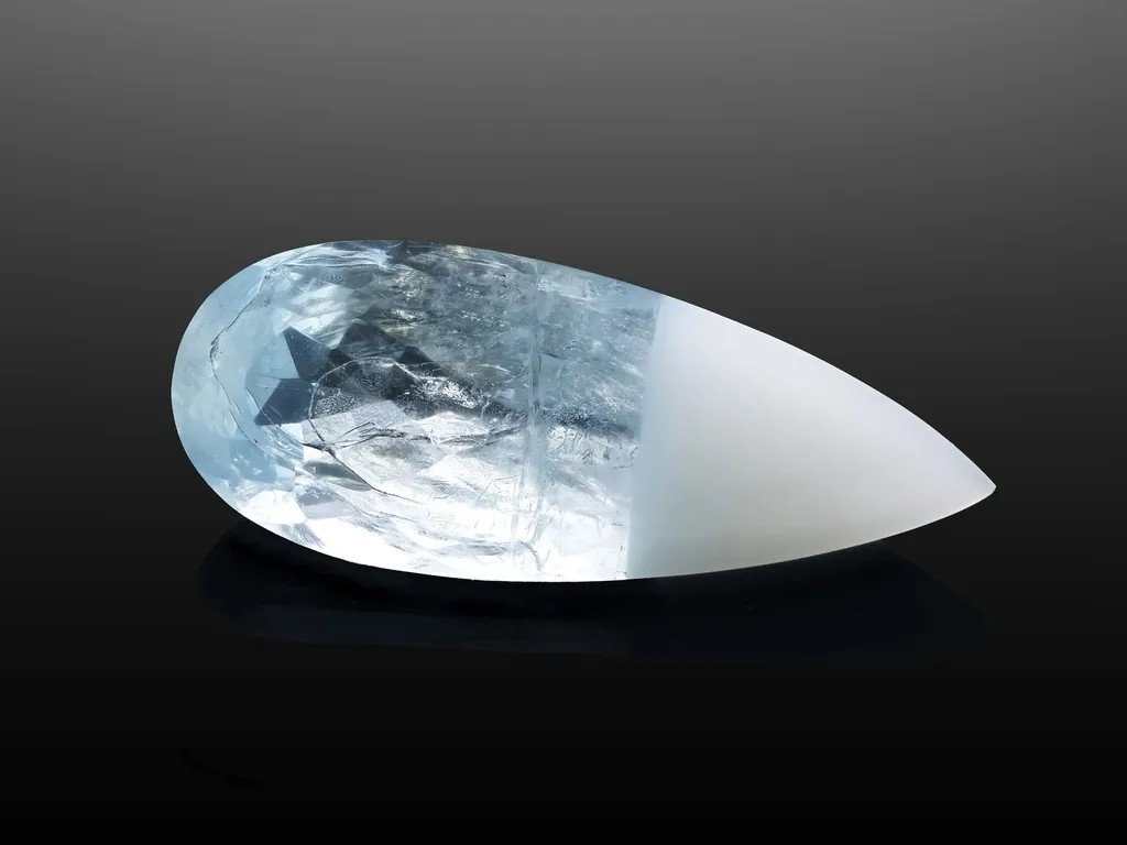9.23ct Parti Aquamarine, Pear Shape gemstone