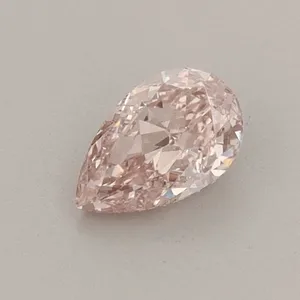 0.45ct PEAR Fancy Intense Brownish Pink VVS2 Coloured Lab diamond