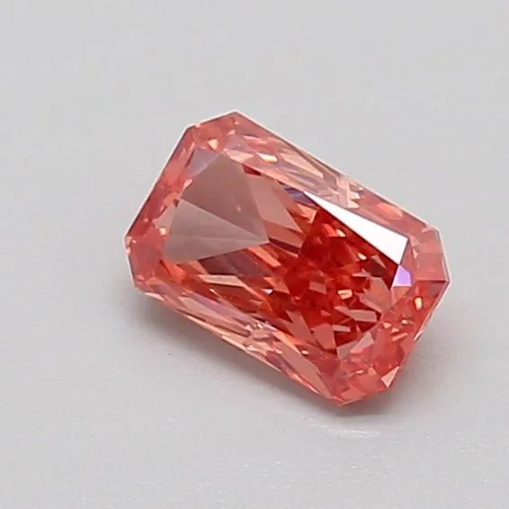 0.54ct RADIANT Fancy Vivid Pink VS1 Coloured Lab diamond