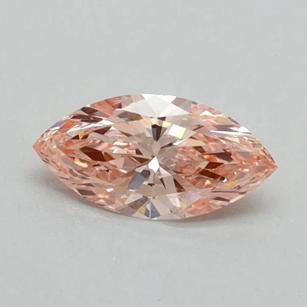 0.36ct MARQUISE Fancy Vivid Pink VS1 Coloured Lab diamond