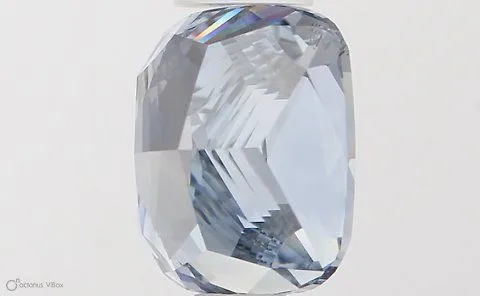 0.64ct CUSHION Fancy Intense Blue SI2 Coloured Lab diamond
