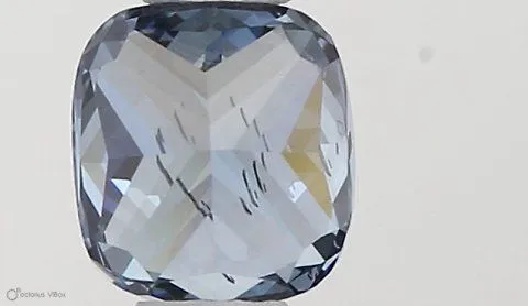 0.40ct CUSHION Fancy Vivid Blue SI1 Coloured Lab diamond