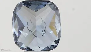 0.4ct CUSHION Fancy Vivid Blue SI1 Coloured Lab diamond