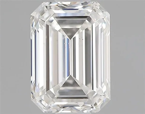 0.49ct EMERALD F VS2 Natural diamond
