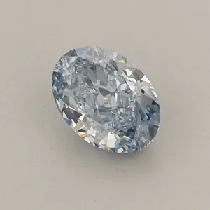 0.56ct OVAL Fancy Intense Blue VS1 Coloured Lab diamond