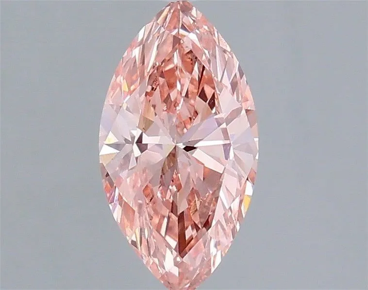 1.02ct MARQUISE Fancy Vivid Pink VS2 Coloured Lab diamond
