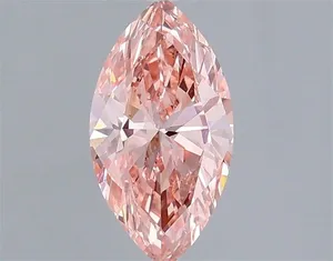 1.02ct MARQUISE Fancy Vivid Pink VS2 Coloured Lab diamond