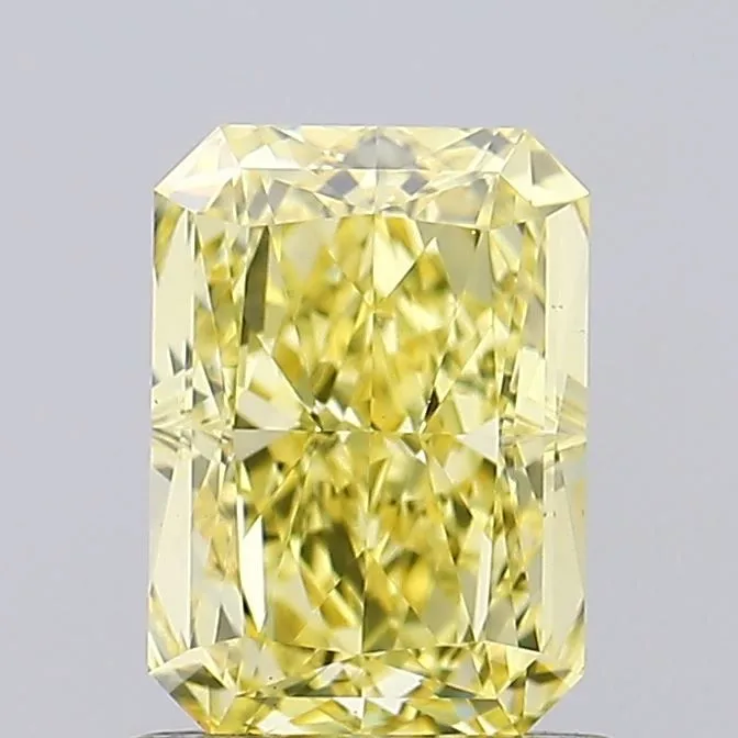 1.18ct RADIANT Fancy Intense Yellow VS1 Coloured Lab diamond