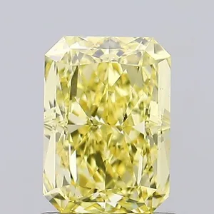 1.18ct RADIANT Fancy Intense Yellow VS1 Coloured Lab diamond