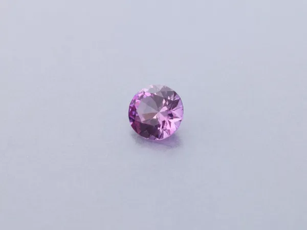 0.13ct Pink Sapphire, Round cut gemstone
