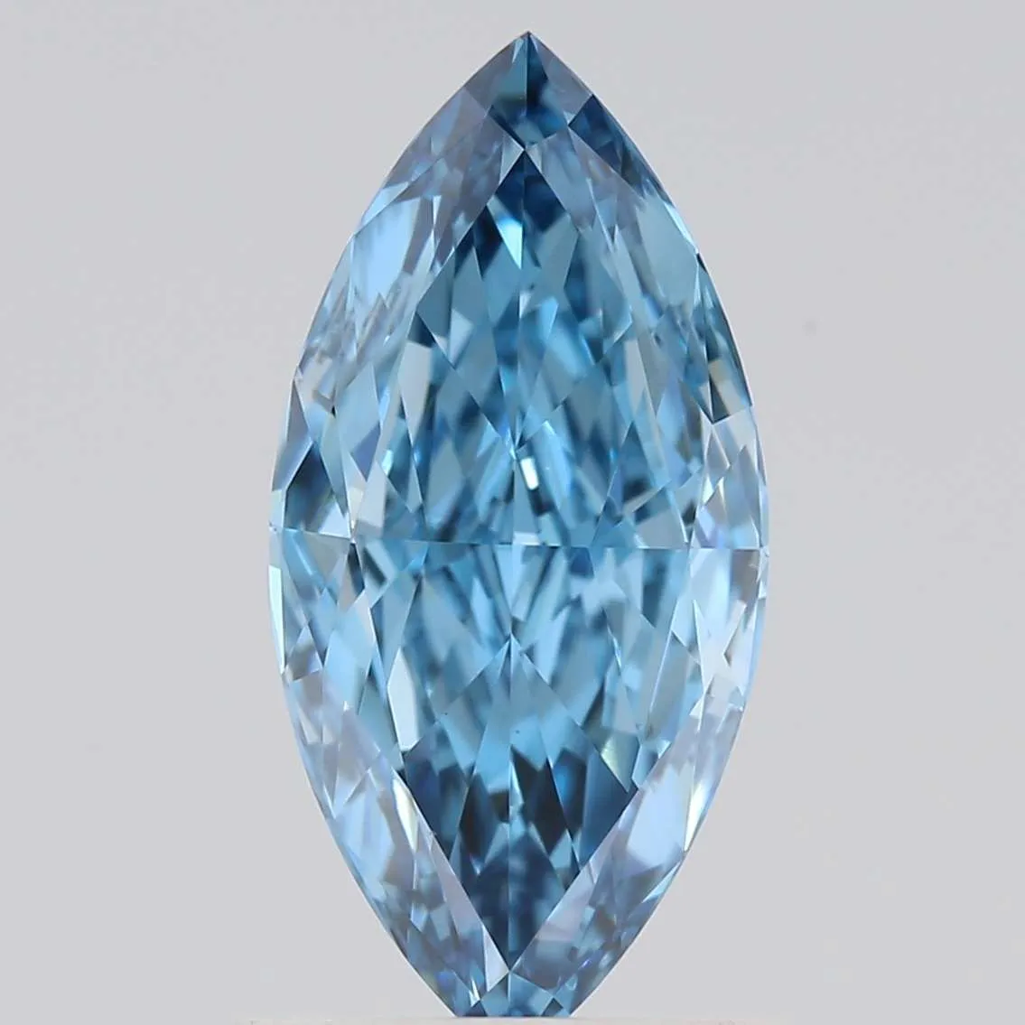 1.03ct MARQUISE Fancy Vivid Blue VS1 Coloured Lab diamond