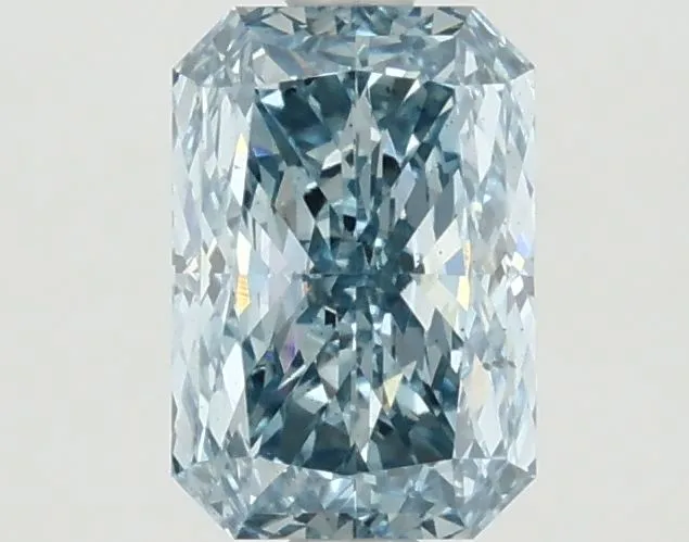1.36ct RADIANT Fancy Vivid Blue VS2 Coloured Lab diamond