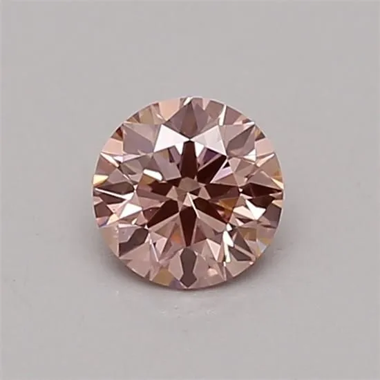0.33ct ROUND Fancy Intense Pink VS1 Coloured Lab diamond
