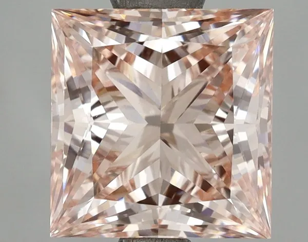 2.58ct PRINCESS Fancy Pink VS1 Coloured Lab diamond