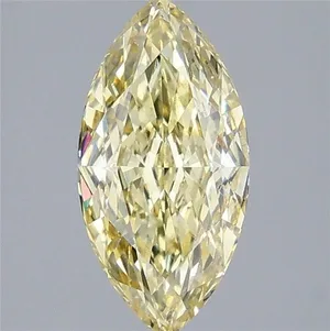 2.55ct MARQUISE Fancy Intense Yellow VS2 Coloured Lab diamond