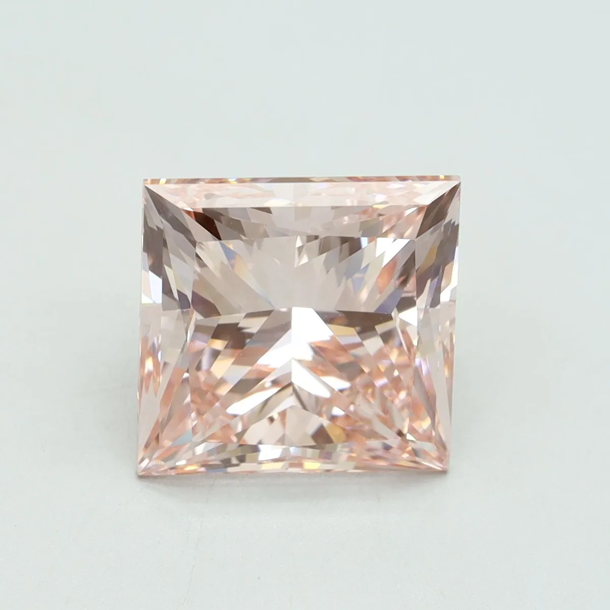 5.01ct PRINCESS Fancy Intense Pink VS2 Coloured Lab diamond