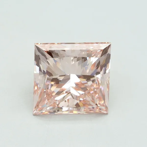 5.01ct PRINCESS Fancy Intense Pink VS2 Coloured Lab diamond