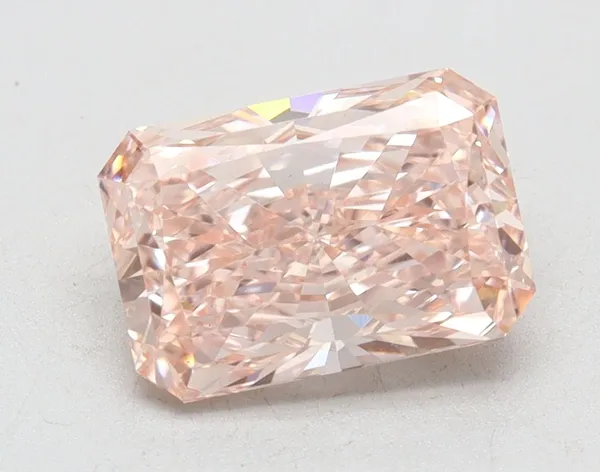 1.39ct RADIANT Fancy Vivid Pink VS1 Coloured Lab diamond