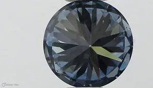 0.44ct ROUND Fancy Vivid Blue VS1 Coloured Lab diamond