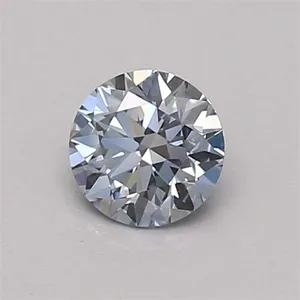 0.39ct ROUND Fancy Intense Blue VVS1 Coloured Lab diamond