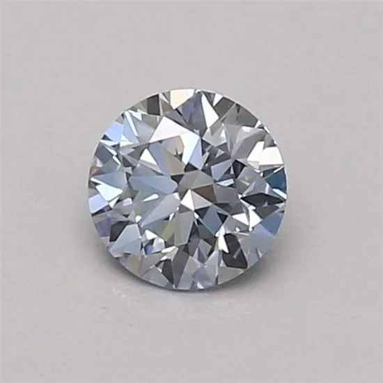 0.39ct ROUND Fancy Intense Blue VVS1 Coloured Lab diamond