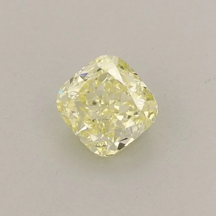 0.35ct CUSHION Fancy Intense Yellow VS2 Coloured Lab diamond