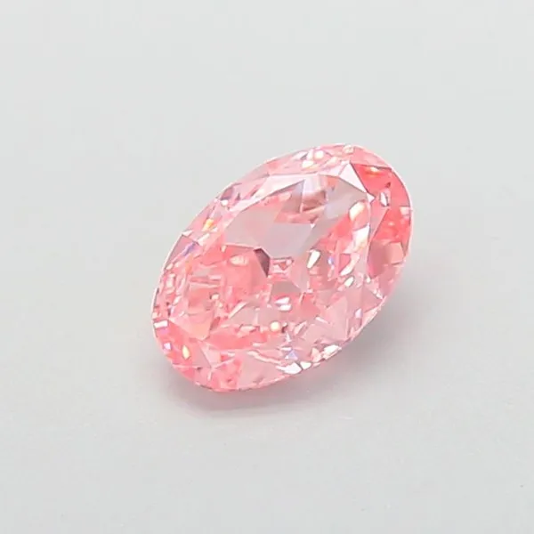 1.02ct OVAL Fancy Vivid Pink VS1 Coloured Lab diamond