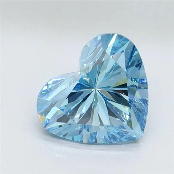 1.02ct HEART Fancy Vivid Blue VS1 Coloured Lab diamond