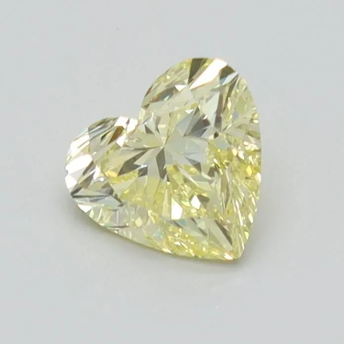 0.75ct HEART Fancy Intense Yellow VVS2 Coloured Lab diamond