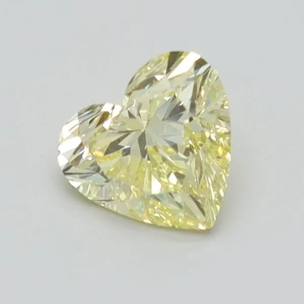 0.75ct HEART Fancy Intense Yellow VVS2 Coloured Lab diamond