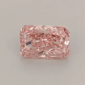 0.55ct RADIANT Fancy Vivid Pink VS2 Coloured Lab diamond