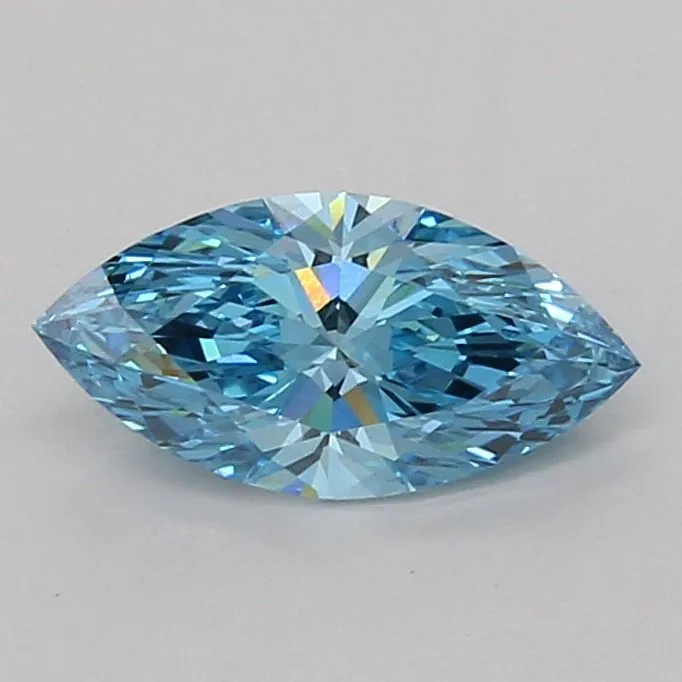 1.06ct MARQUISE Fancy Vivid Blue VS1 Coloured Lab diamond