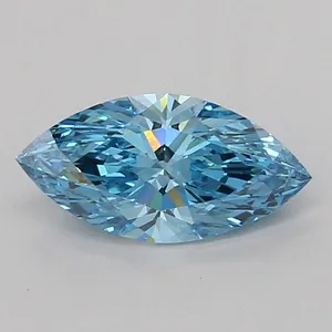 1.06ct MARQUISE Fancy Vivid Blue VS1 Coloured Lab diamond