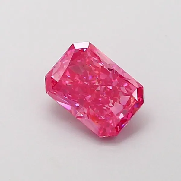 1ct RADIANT Fancy Vivid Pink VS1 Coloured Lab diamond