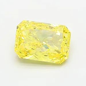 1.01ct RADIANT Fancy Vivid Yellow VVS2 Coloured Lab diamond